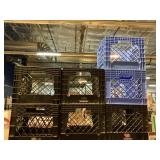 7 Plastic milk crates