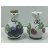 Pizzato Italian Handpainted Oil & Vinegar Cruet