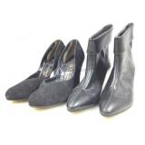 Vtg Skyscapers New York/ Gus Mayer V-Cut Black