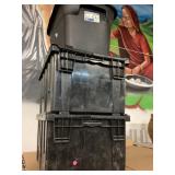 Storage bins with lids