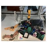 Flash lights, wall art, platter & more