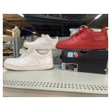 Air Jordan sneakers shoes, red & white