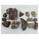 Collection of stone specimens.