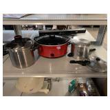 TFal pressure cooker pot, presto lidded pot and