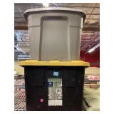 Storage bins with lids