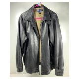 Polo by Ralph Lauren leather jacket, black sz med