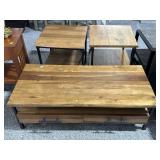 Karsten coffee table w/side tables, approx