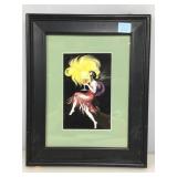 Framed Cognac Monnet advertising poster, 12x15