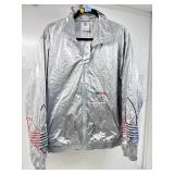Adidas Tricolor TT Silver jacket, sz med, NWT