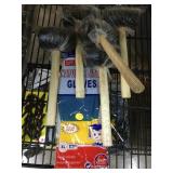 5 New mallets w/latex gloves