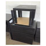 2 IKEA accent tables, Mod Lack and nightstand,