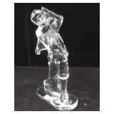 Waterford Crystal golfer, marked, 7 in tall