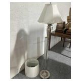 Metal floor lamp, approx 5ft tall