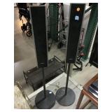 2-Sony Left and Right speakers w/stands, model