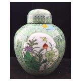 Chinese style cloisonnï¿½ ginger or temple jar,