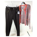 Republic multi color sweater jacket, sz med &