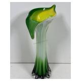 Hand-blown art glass vase,