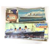 Model kits, Queen Mary, 20 3/4 in long & RMS