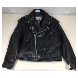 SharDanï¿½s leather motorcycle biker jacket, black
