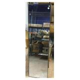 Full body mirror w/stand, approx 5ft tall