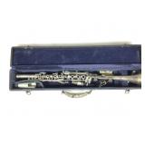 Vtg Hoosier Metal Clarinet in Case