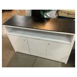 Cabinet w/3 doors, approx 55x17x35in