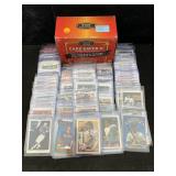 Mixed sports card lot in cases