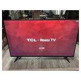 TCL 4K 49in TV, Model 49S515 w/power cord, stand