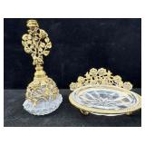 Vtg Matson perfume bottle & soap dish, Hollywood