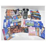Vtg Vegas postcards, solar calculator & more