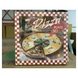 7 Piece pizza plate set by CIB