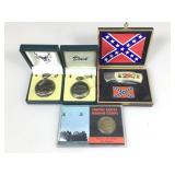 Encased USMC Challenge Coin, Confederate