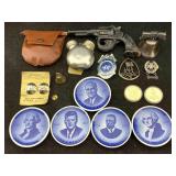 Military Buttons Porcelain Plates & More
