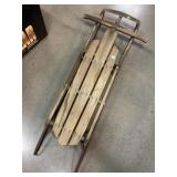Vtg SL Allen & Co Inc Sleigh w/wood end metal,