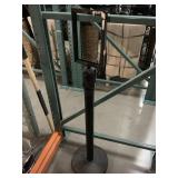 Divider pole w/sign insert, approx 52in tall