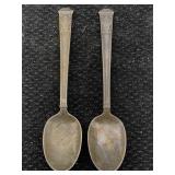 2 Tiffany & Co. Sterling Silver Spoons, Tw 27.3g