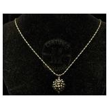 Sterling Silver Necklace, Tw 1.9g, Sz 15ï¿½in