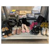 Assorted Womenï¿½s Sandals, Boots, and Shoes.