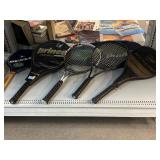 Tennis Rackets with Cases and Carry Bag. Prince,