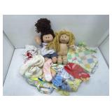 2 CPK dolls and accessories. Cabbage Patch Kids