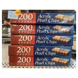 New 1000 acrylic pearl chips
