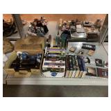 Assorted VHS tapes & editor viewer & more