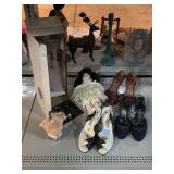 High heel shoes, assorted sizes, dolls & more