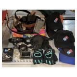 Domino pizza hats, work out gloves, belts & more