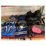 Backpacks, duffle bags, juicy couture purse and