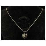 Sterling Silver Necklace, Tw 1.9g, Sz 15ï¿½in
