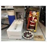 Onieda glass lily candle holder, water cooler,