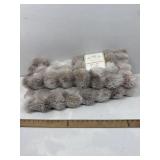 Laguna sculpted rabbit faux fur throw rug 30x47