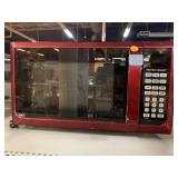Red Hamilton Beach Microwave.