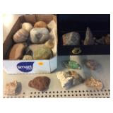 Collection of Raw and Polished Stones and